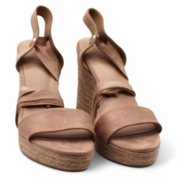 Maxx Womens Faux Suede Open Toe Wedge Sandals - Picture 3 of 9